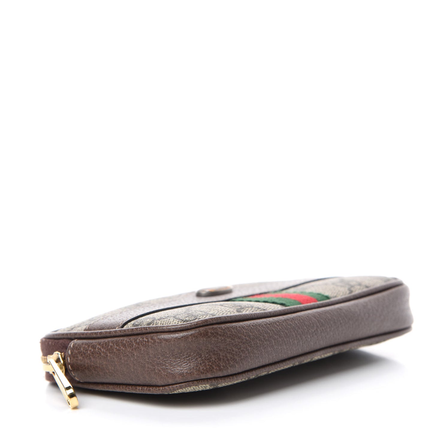 GG Supreme Monogram Ophidia Belted iPhone Case 75 30 Dark Brown