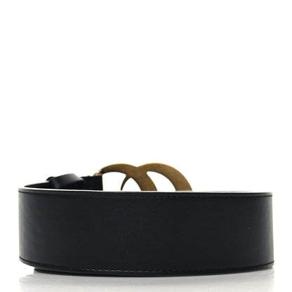 Gucci Moon Calfskin Pearl Double G 40mm Belt 85 34 Black Cream 2 of 5