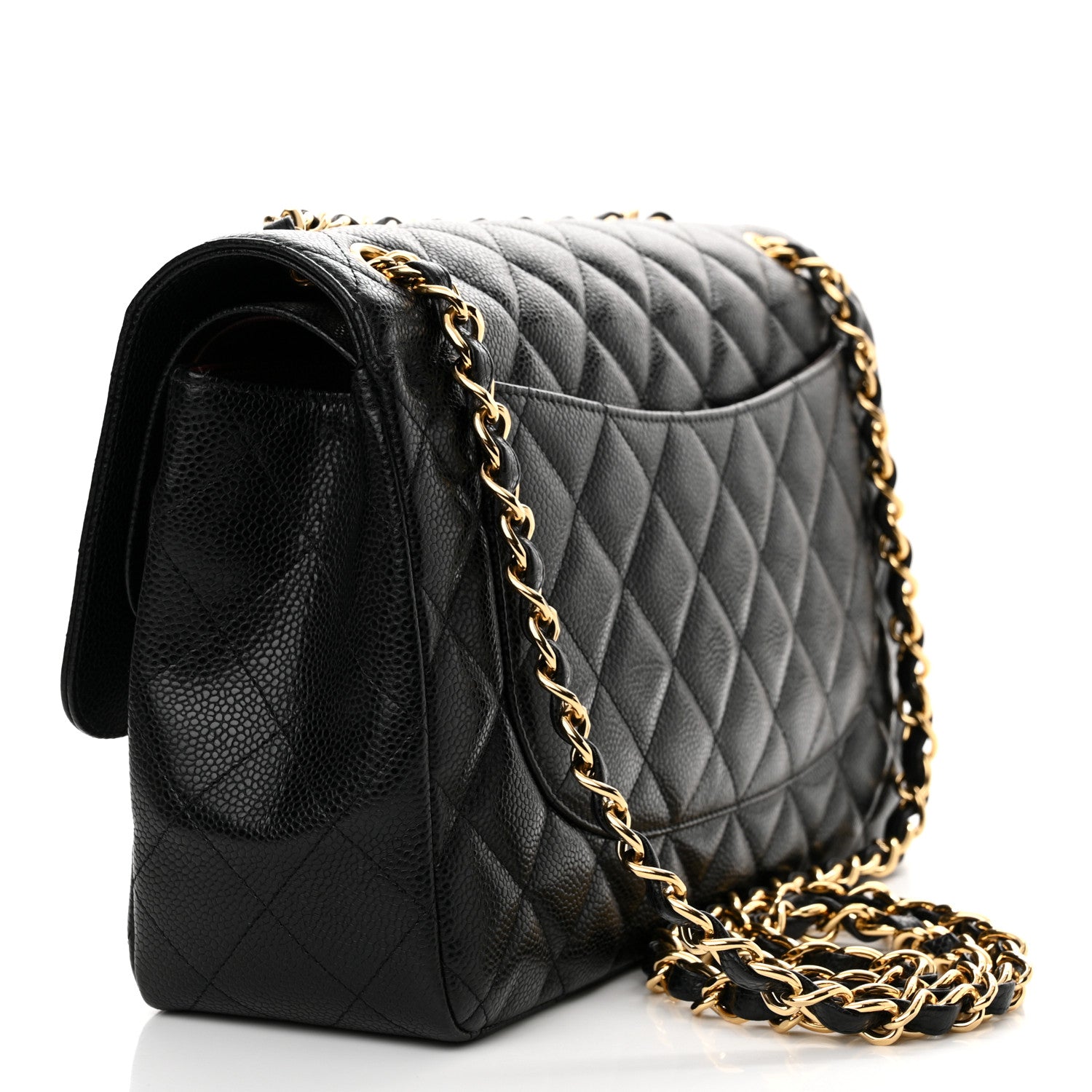 Chanel Caviar Quilted Jumbo Double Flap Black 3 of 13