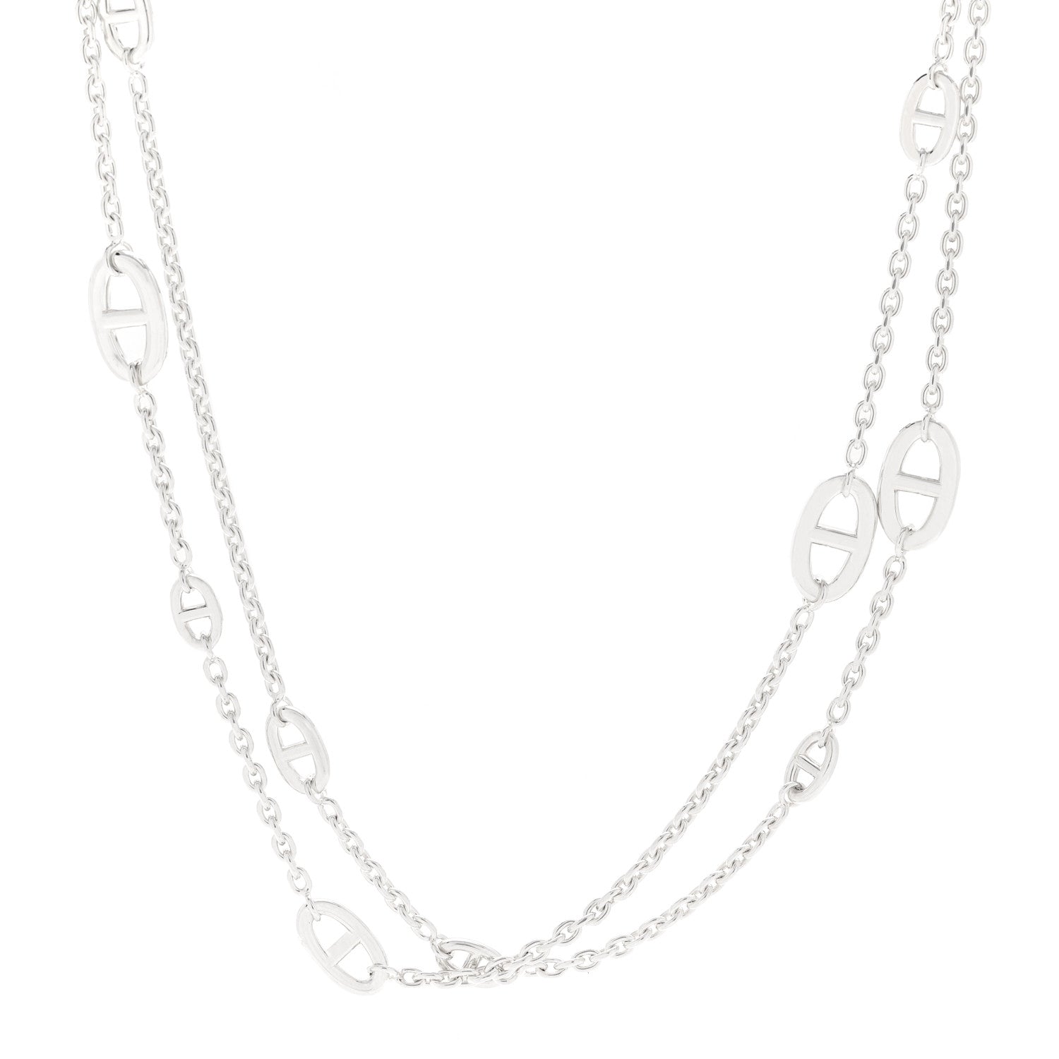 Hermes Sterling Silver Farandole Necklace 120 1 of 6