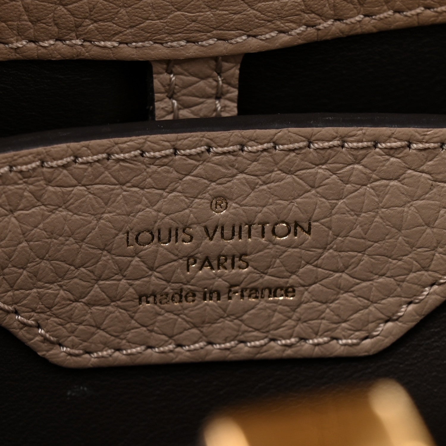 Louis Vuitton Taurillon Capucines BB Galet 7 of 16