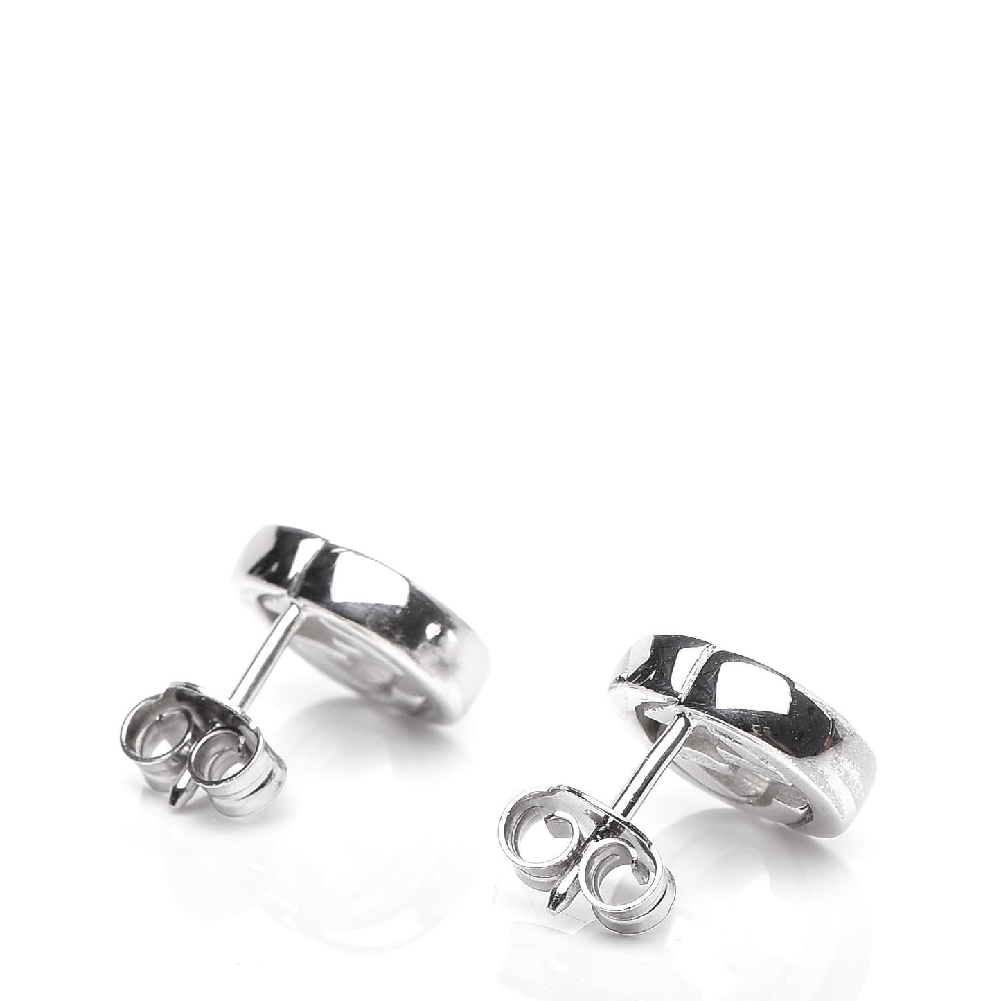 Sterling Silver Interlocking GG Stud Earrings