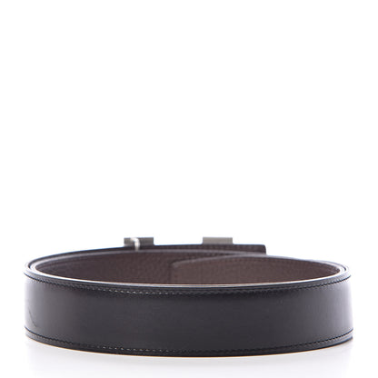 Hermes Box Togo 32mm H Belt 85 Black Chocolate 3 of 8