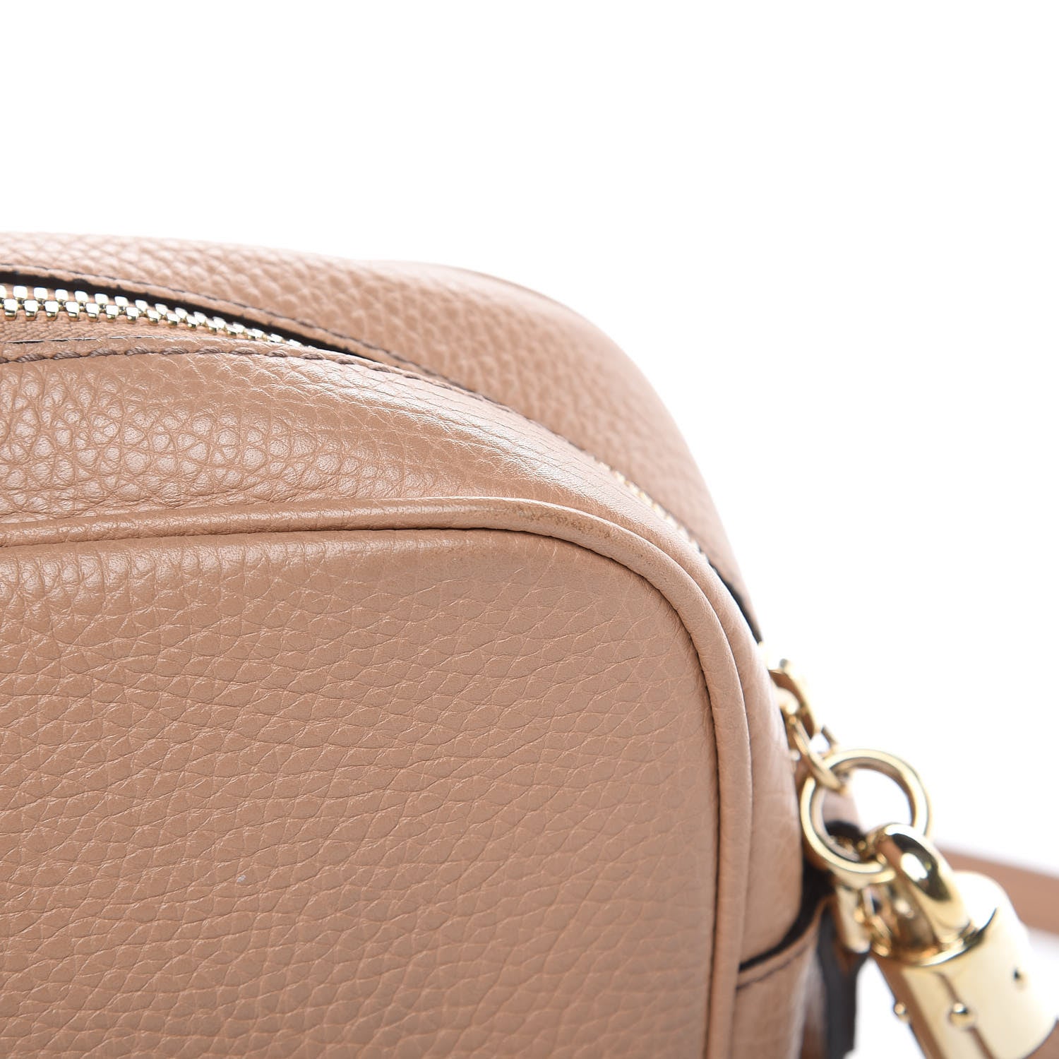 Gucci Pebbled Calfskin Small Soho Disco Bag Rose Beige 12 of 16