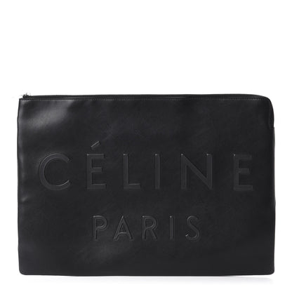 Celine Calfskin Large Made In Clutch Pouch Black 1 of 6
