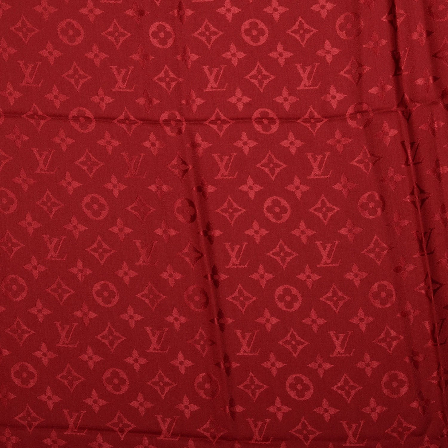 Louis Vuitton Silk Wool Monogram Shawl Pomme D'Amour 3 of 5