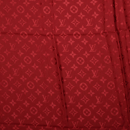 Louis Vuitton Silk Wool Monogram Shawl Pomme D'Amour 3 of 5