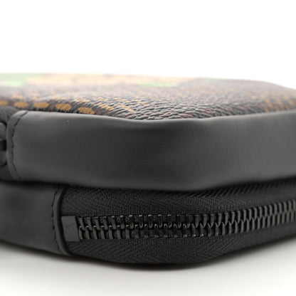 Louis Vuitton X NIGO Giant Damier Ebene Tortoise Double Phone Pouch 9 of 11