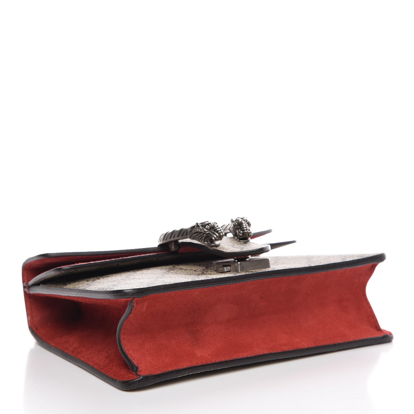 GG Supreme Monogram Mini Dionysus Shoulder Bag Hibiscus Red