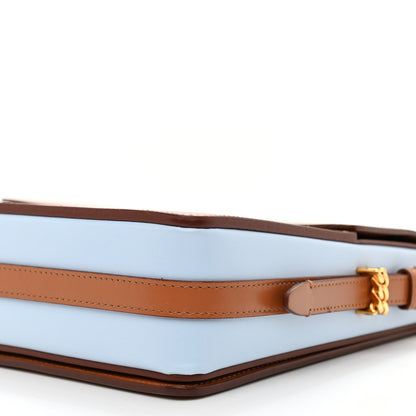 Burberry Calfskin Two Tone Large Grace Bag Nutmeg Pale Blue 8 of 8