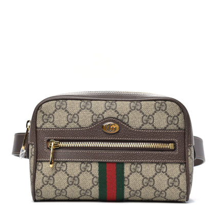 Gucci GG Supreme Monogram Web Small Ophidia Belt Bag 75 30 Dark Brown 1 of 10