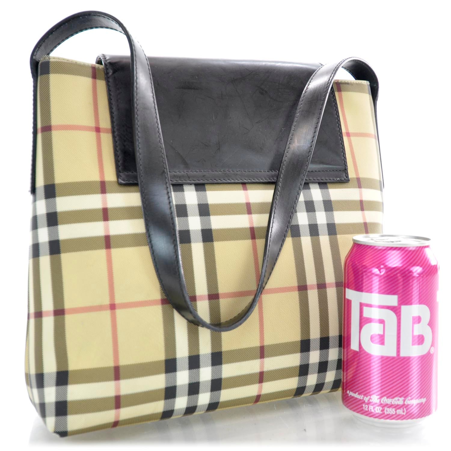 Burberry Prorsum House Check Shoulder Bag Black 3 of 10