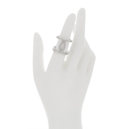 Chanel Metal CC Ring 55/7.25 Silver 2 of 4