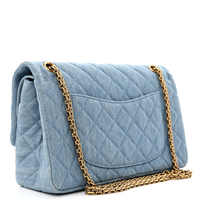 Chanel Denim Quilted 2.55 Reissue 226 Flap Light Blue 3 of 12