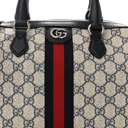 Gucci GG Supreme Monogram Web Small Ophidia Top Handle Bag Beige Blue 7 of 9