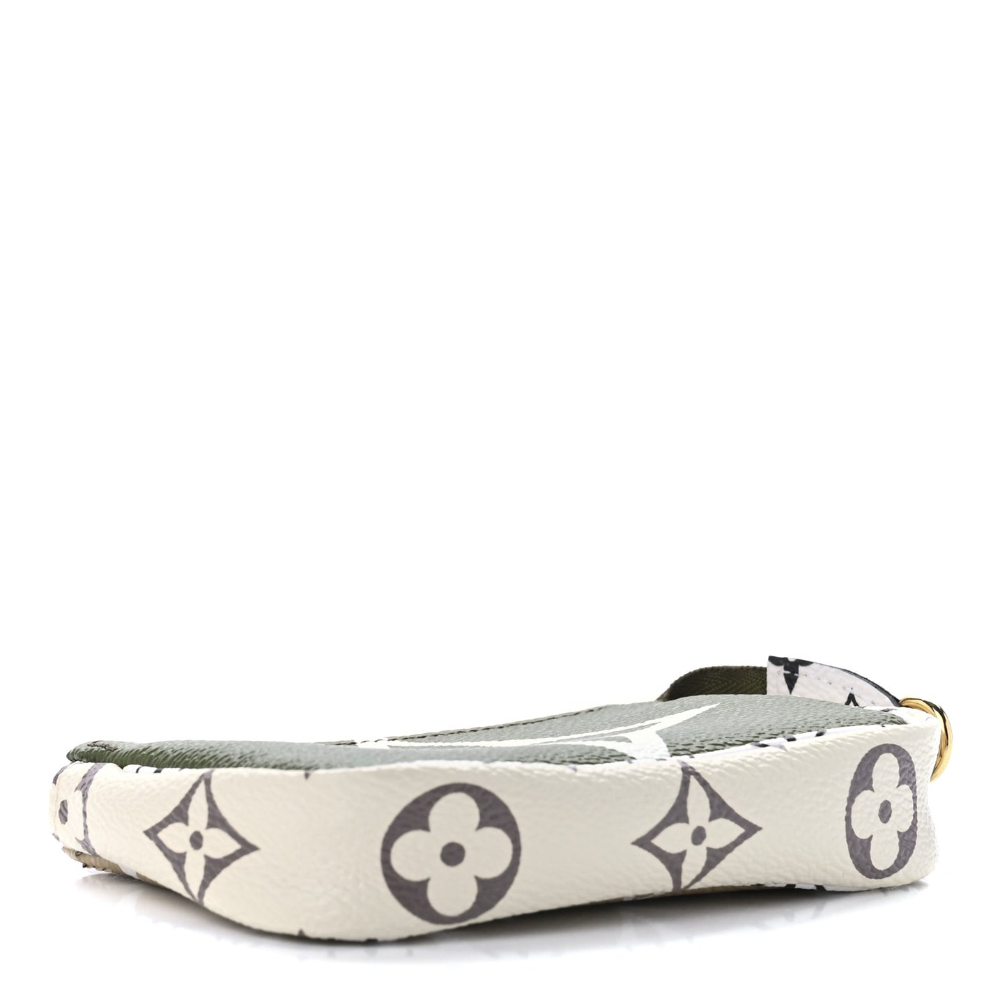 Monogram Giant Micro Pochette Accessories Kaki White