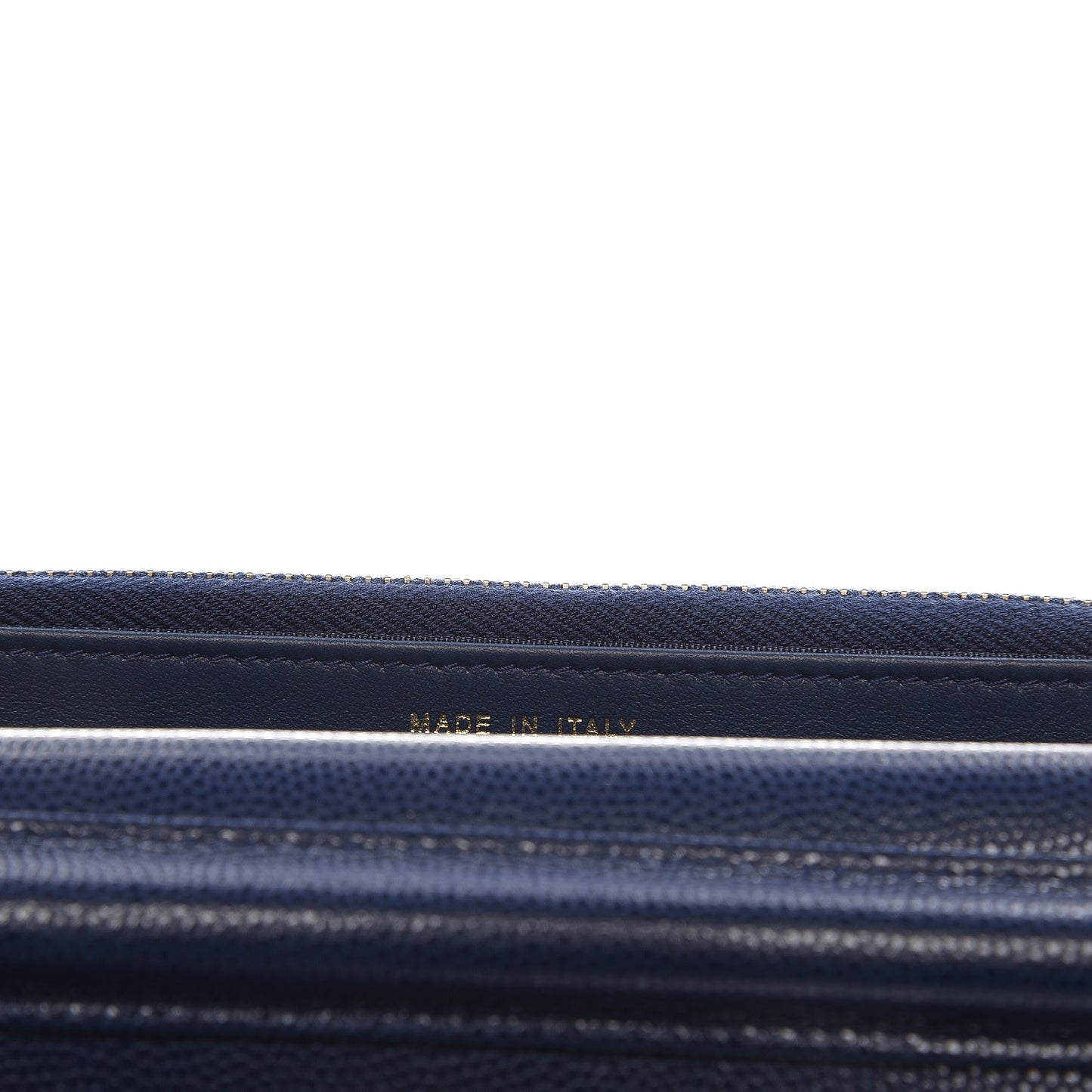 Caviar Quilted Golden Class Wallet On Chain WOC Navy