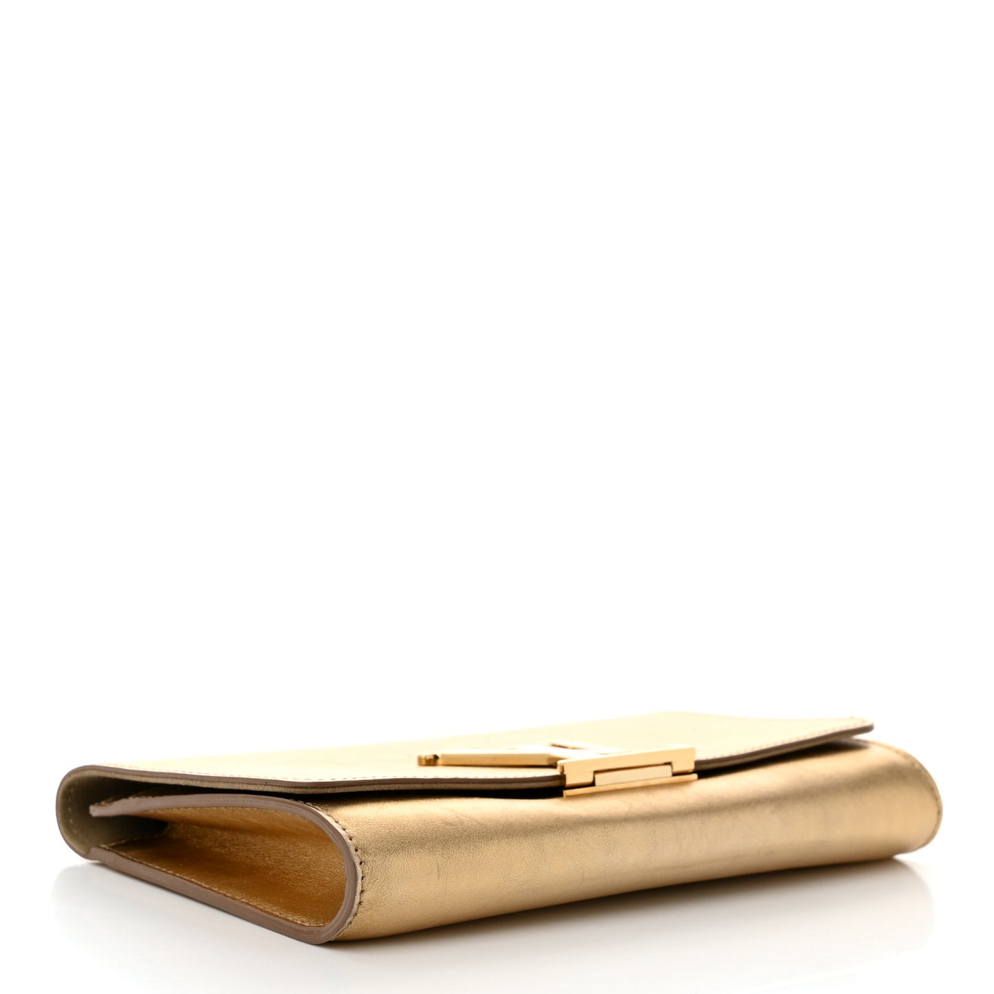 Calfskin Neo Sobe Louise EW Clutch Gold