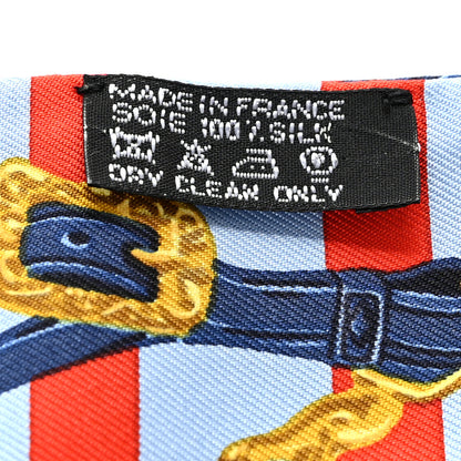 Hermes Silk Brides de Gala Bayaderes Twilly Ciel Rouge Marine 4 of 4