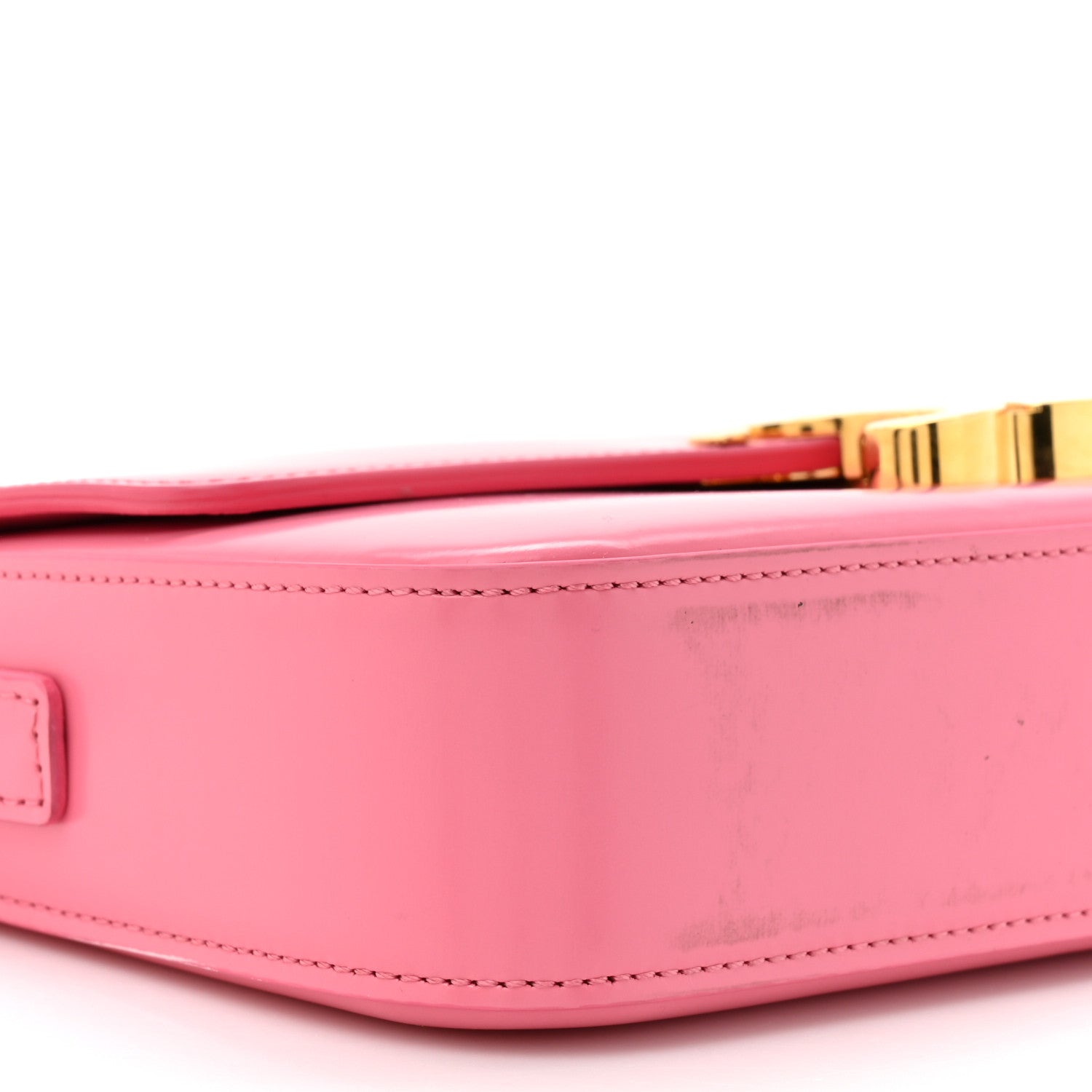 Celine Shiny Calfskin Triomphe Flamingo 10 of 14