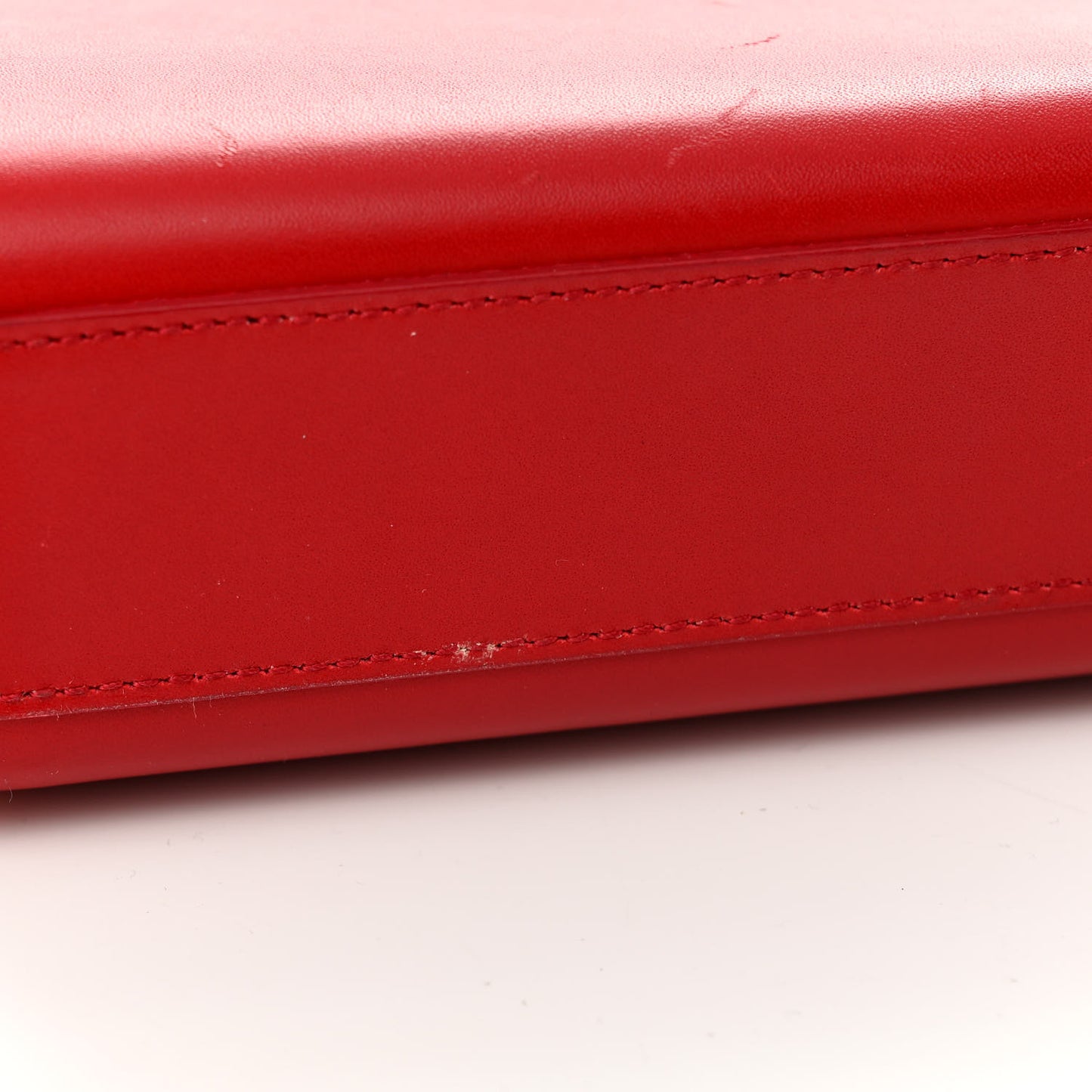 Smooth Calfskin Medium Classic Monogram Kate Tassel Satchel Lipstick Red