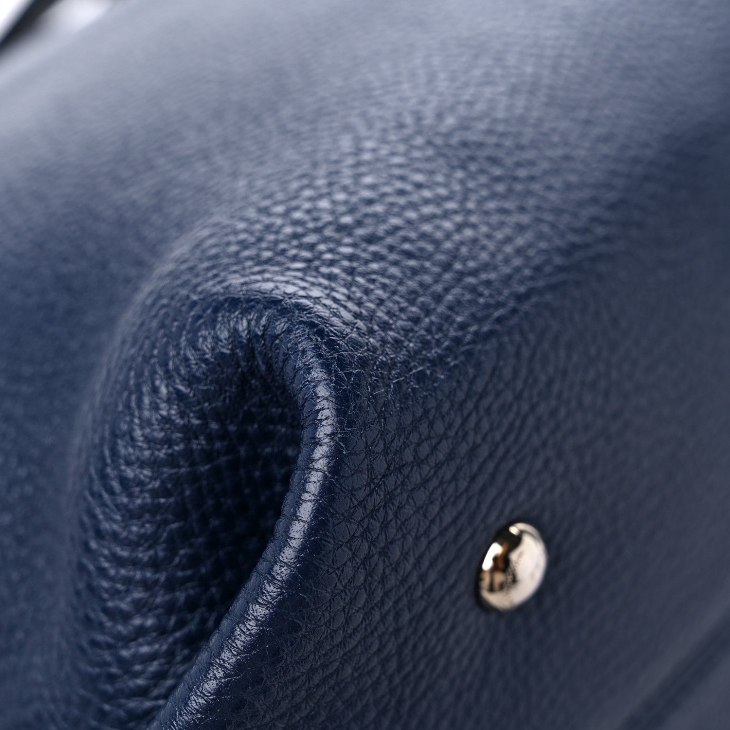 Salvatore Ferragamo Calfskin Medium Sofia Satchel Navy 9 of 15