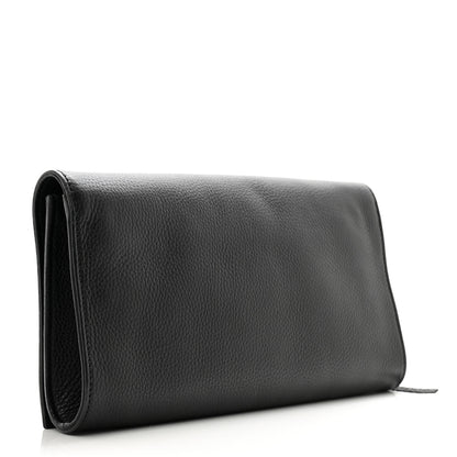 Gucci Pebbled Calfskin Medium Soho Clutch Black 3 of 9