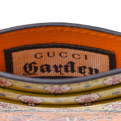 Gucci Garden Print Card Holder Wallet Green Multicolor 5 of 8