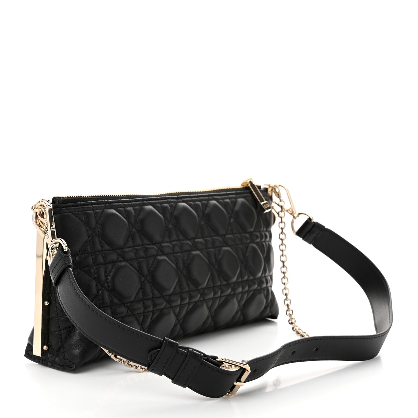 New Line Lambskin Cannage Dior Club Bag Black