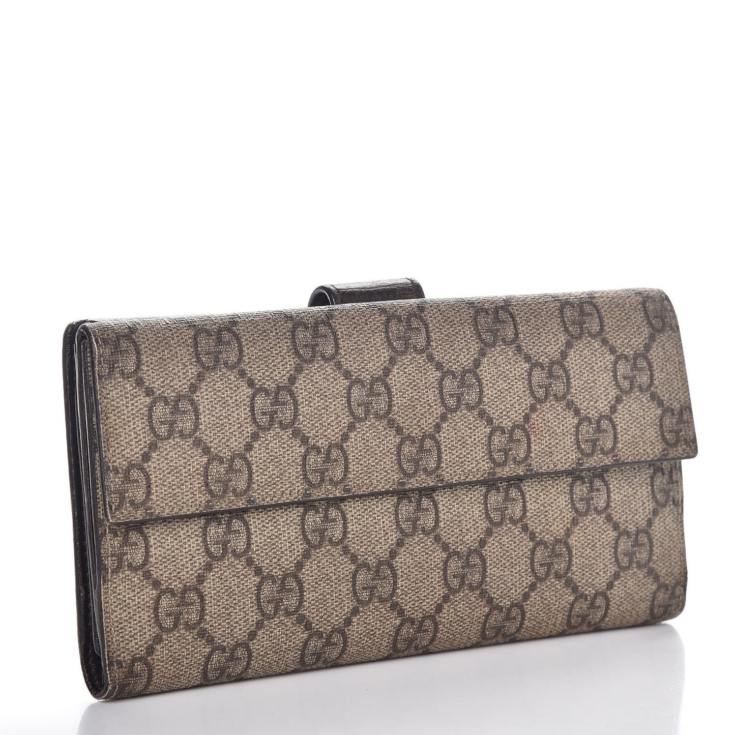 GG Plus Monogram Ladies GG Continental Wallet Beige Ebony Cocoa