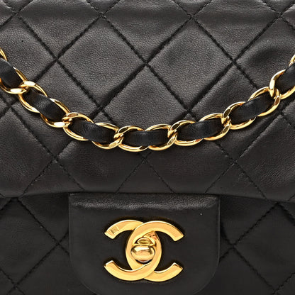 Chanel Lambskin Quilted Small Double Flap Black 7 of 10