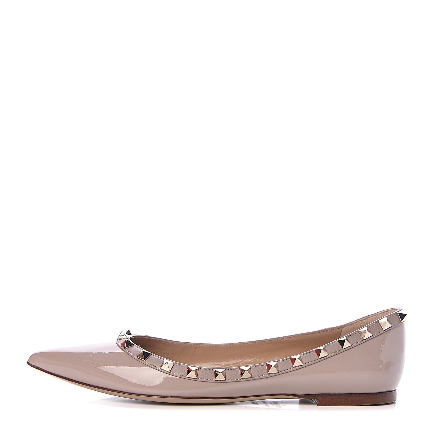 Patent Rockstud Ballerina Flats 39.5 Poudre
