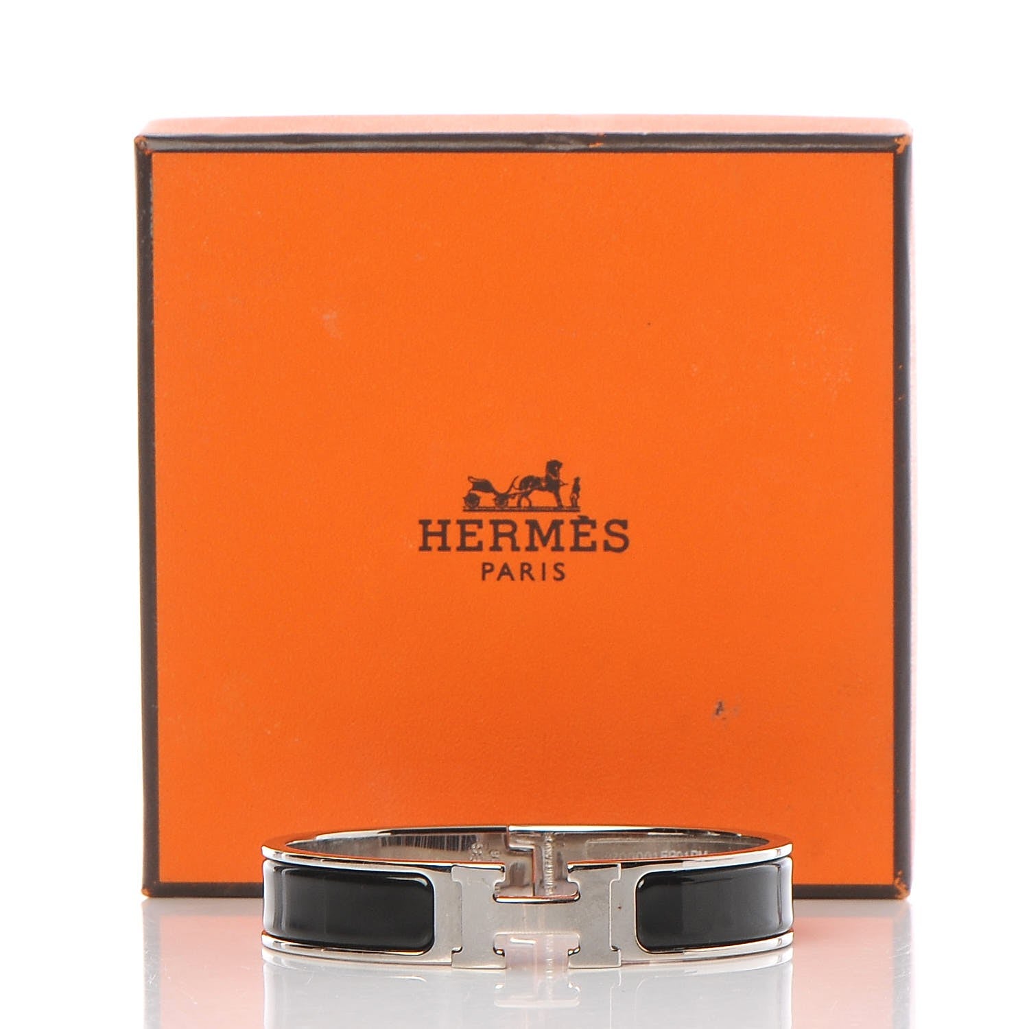 Hermes Enamel Narrow Clic Clac H Bracelet PM Black 5 of 5