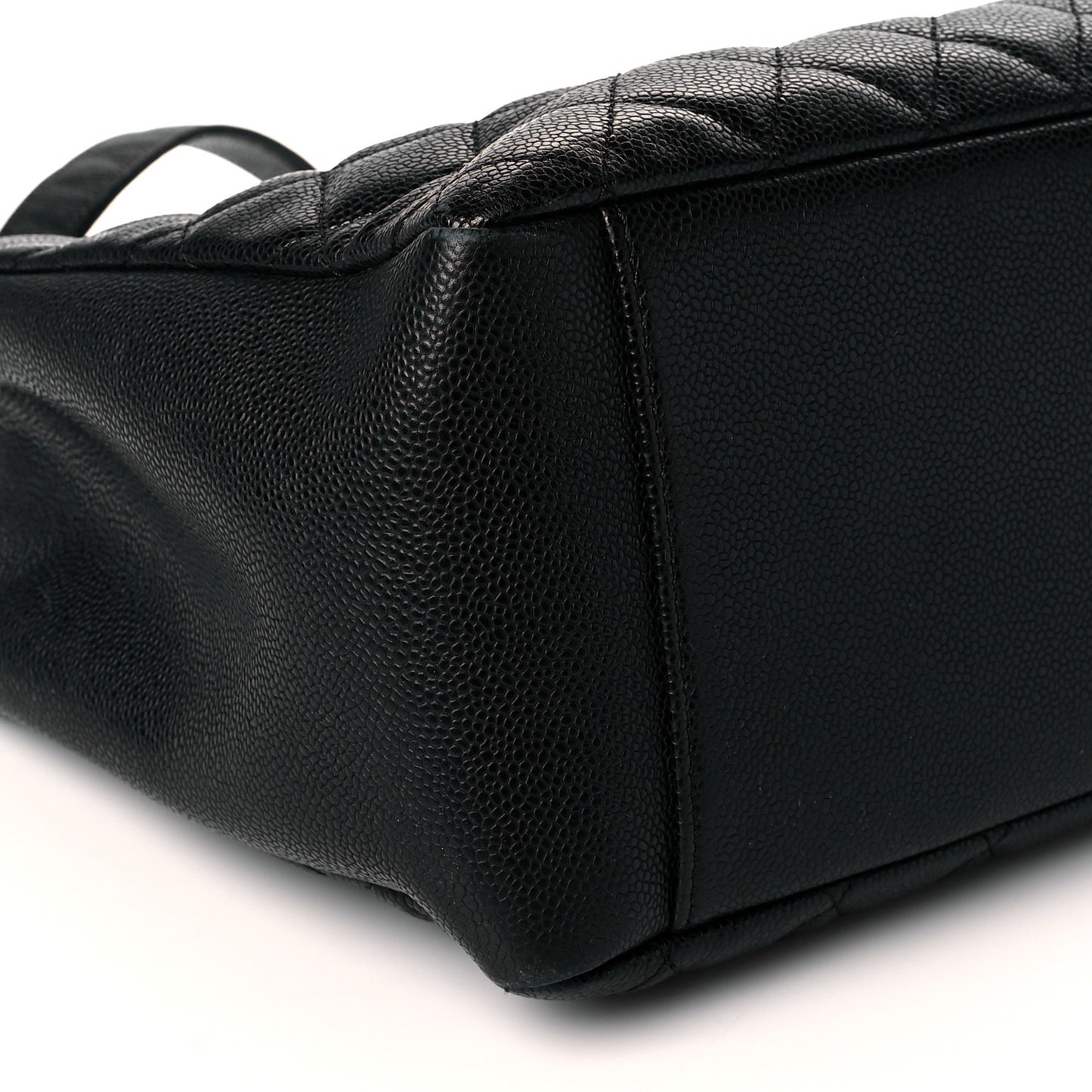 Caviar Quilted Grand Shopping Tote GST Black