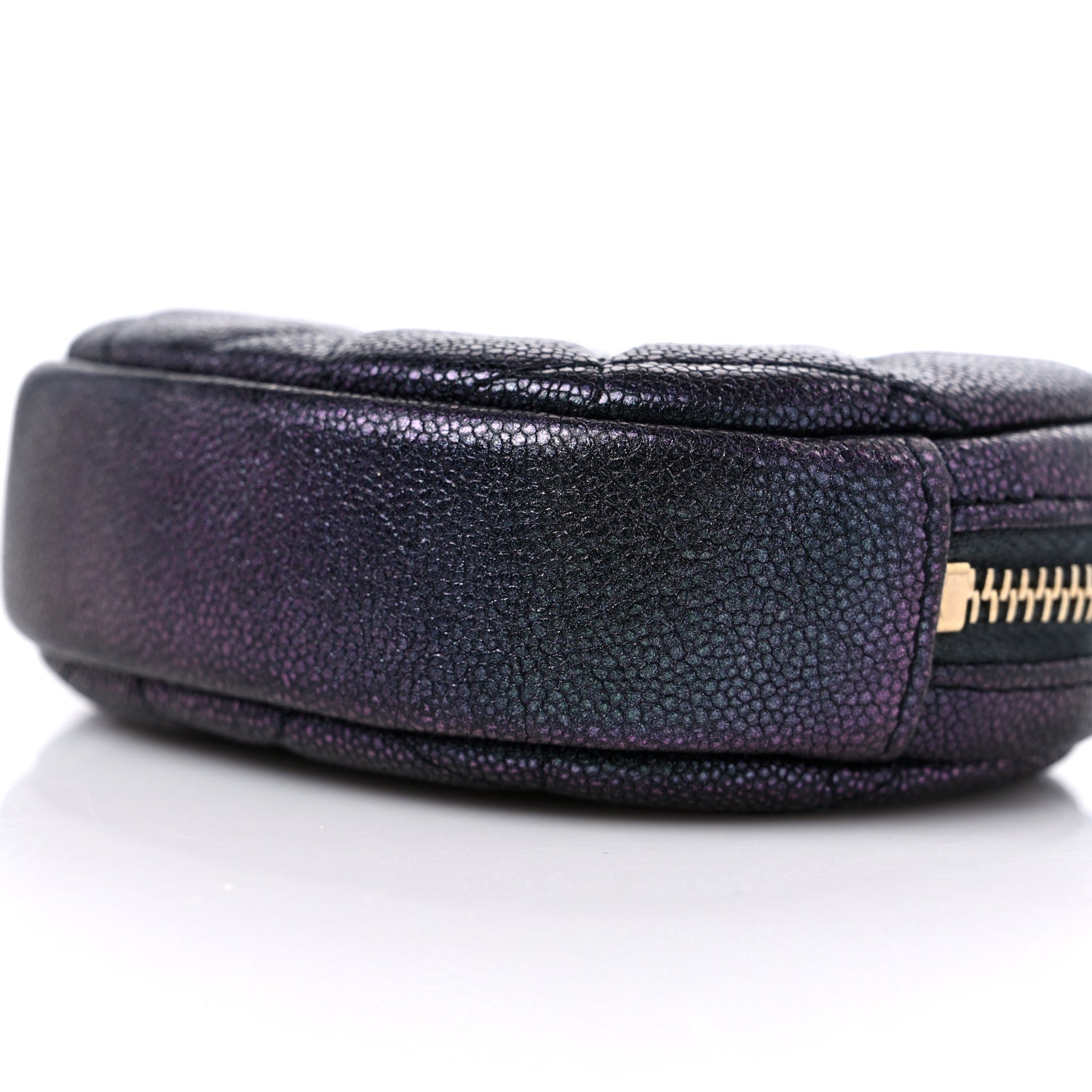 Chanel Iridescent Caviar Quilted Zip Around Classic Coin Purse Black 9 of 9