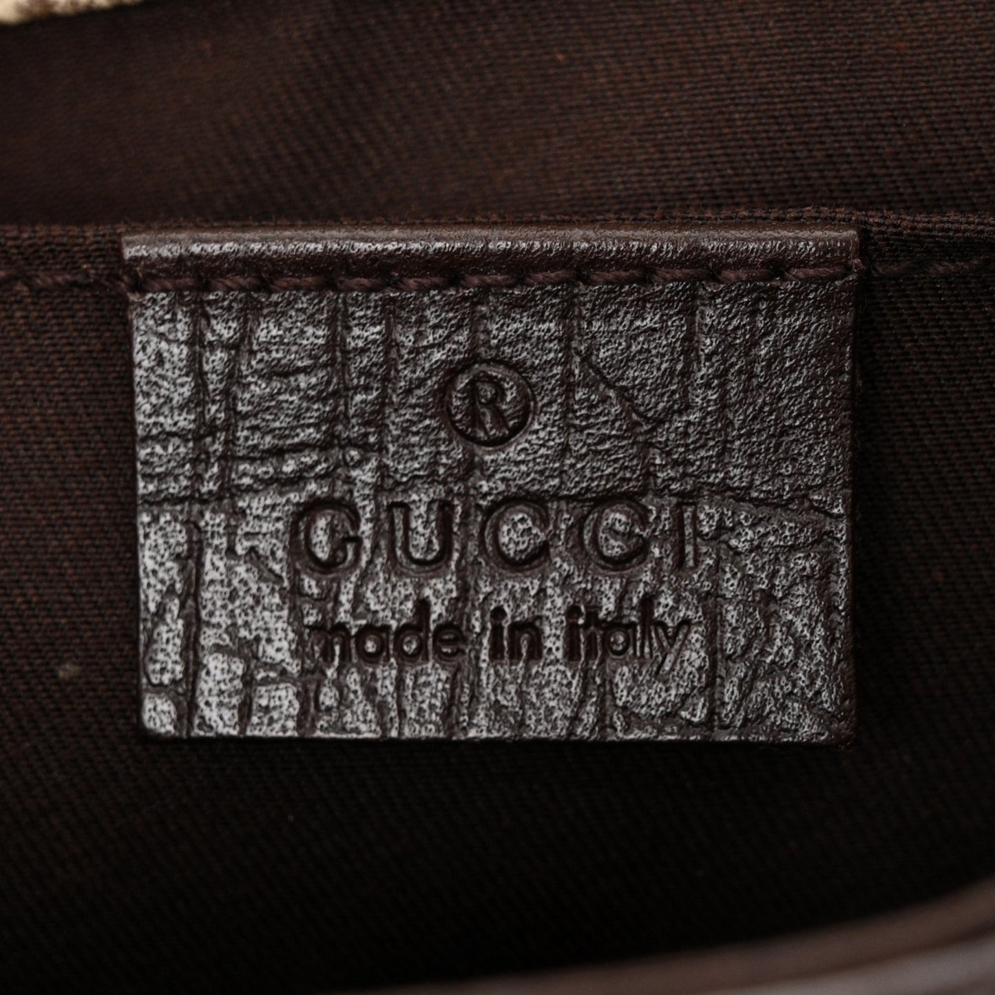 GG Monogram Plus Web Belt Bag Dark Brown