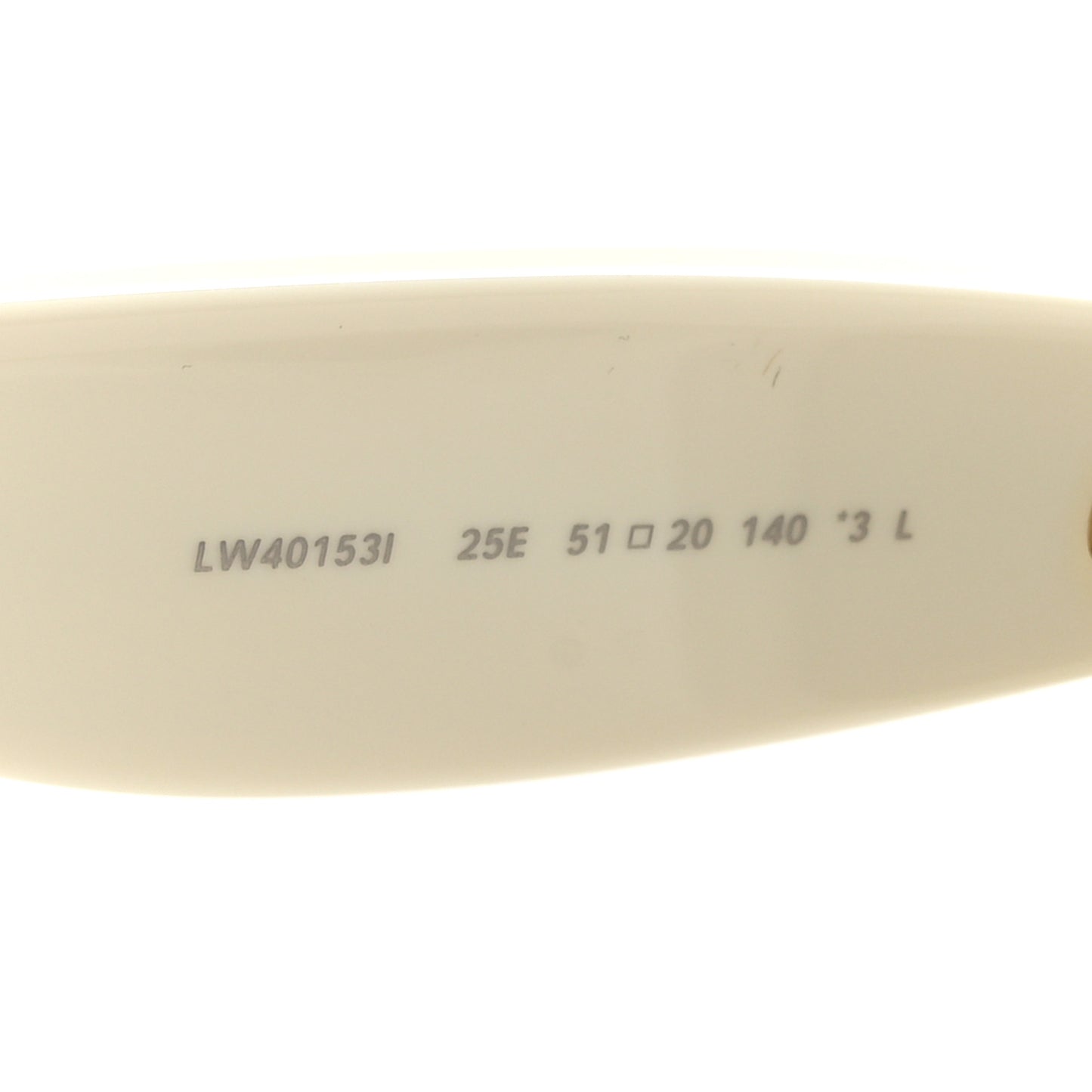 Acetate Curvy Sunglasses LW40153I White