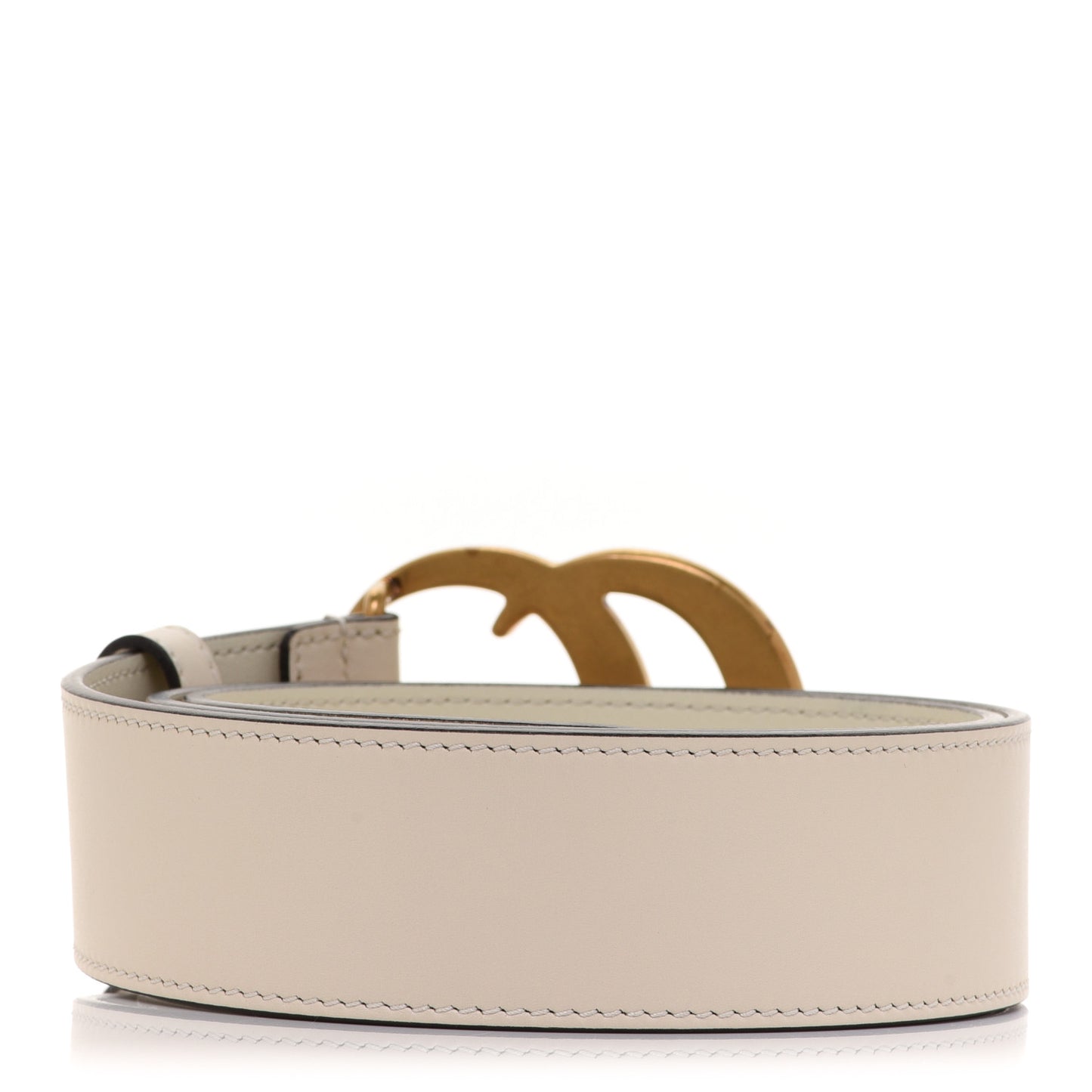 Calfskin Double G 40mm Belt 80 32 Mystic White