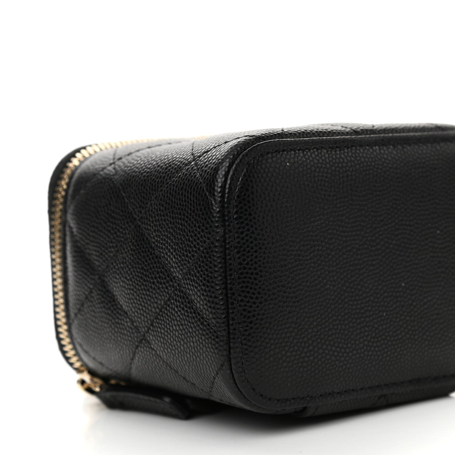 Chanel Caviar Quilted Mini Vanity Case With Chain Black 9 of 11