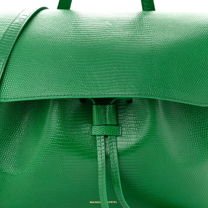 Mansur Gavriel Calfskin Lizard Embossed Mini Soft Lady Bag Leaf 7 of 9