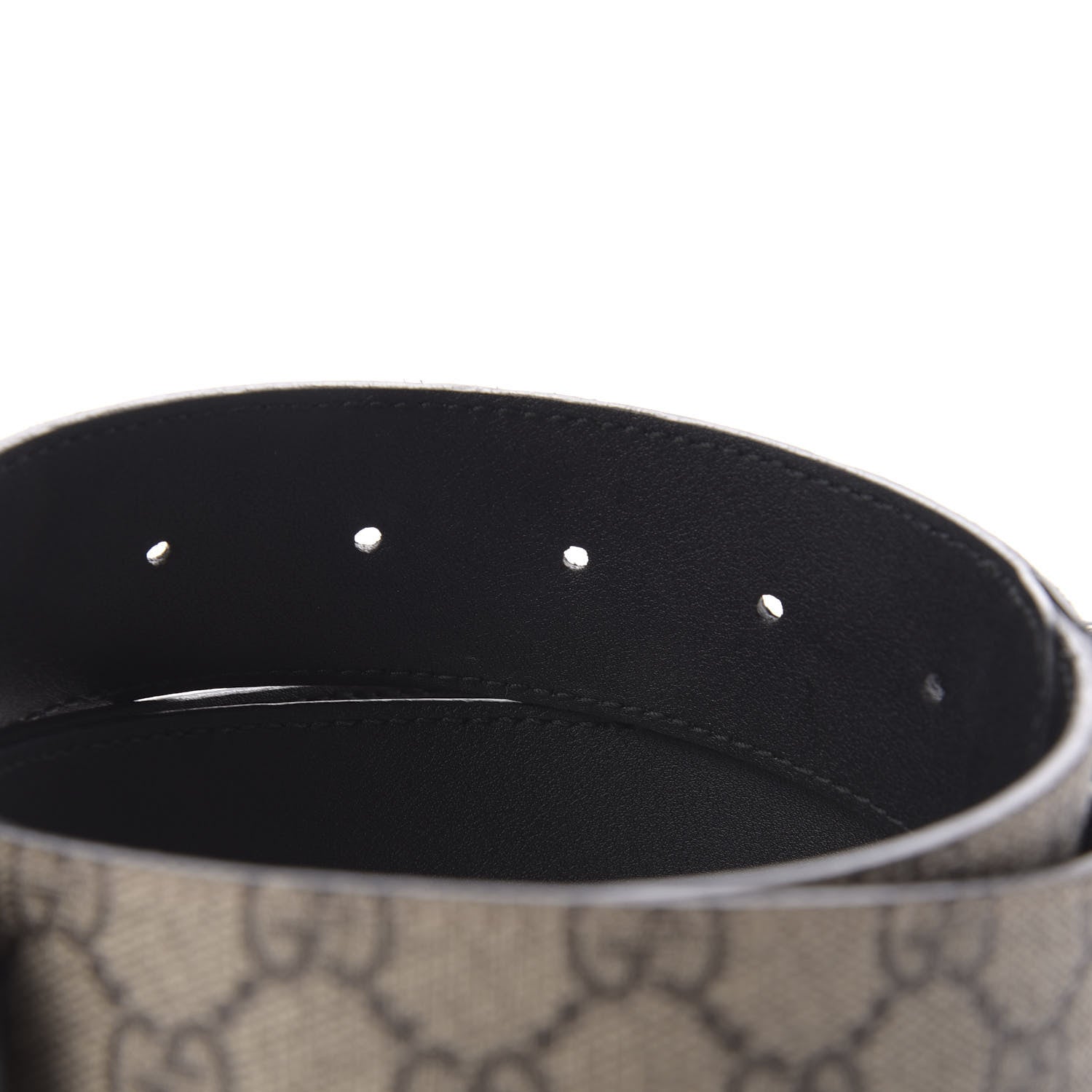 Gucci GG Supreme Monogram Suede Dionysus 40mm Belt 90 36 Beige Black 4 of 6