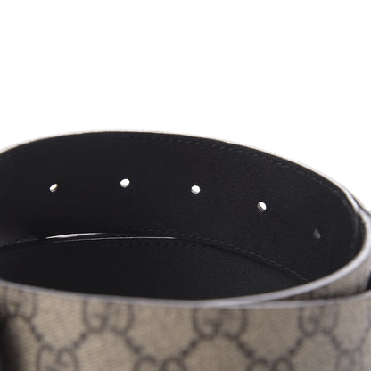 Gucci GG Supreme Monogram Suede Dionysus 40mm Belt 90 36 Beige Black 4 of 6