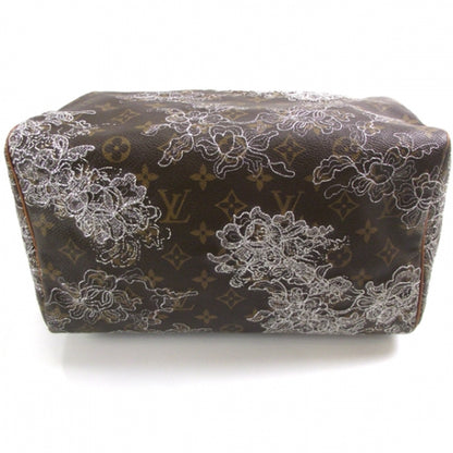 Louis Vuitton Monogram Dentelle Speedy 30 Silver 4 of 9