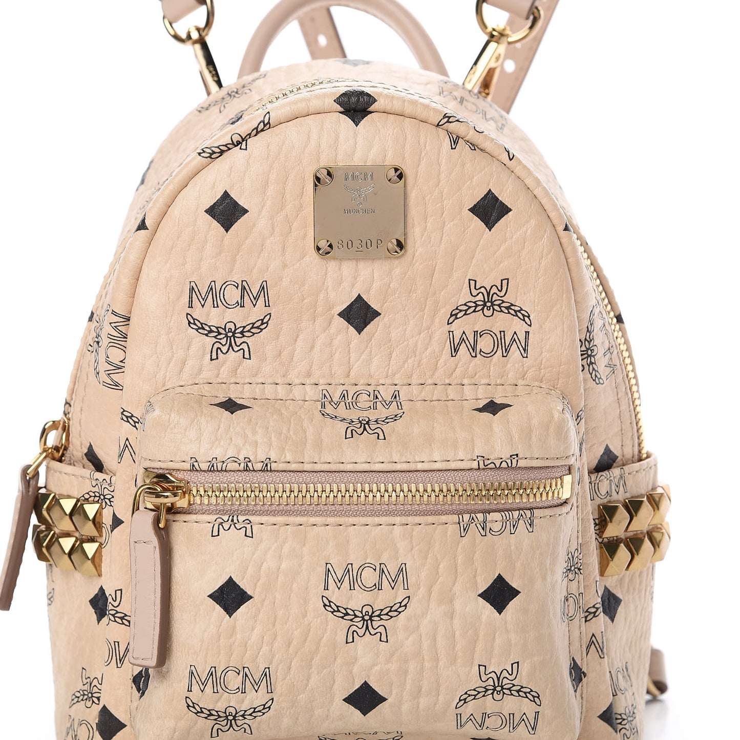 Visetos Side Stud X-Mini Stark Backpack Beige