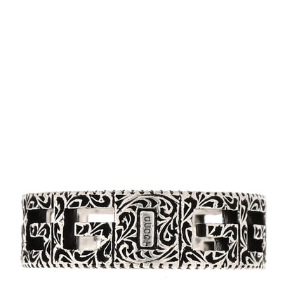 Gucci Sterling Silver Narrow Square G Band Ring 54 7 3 of 6
