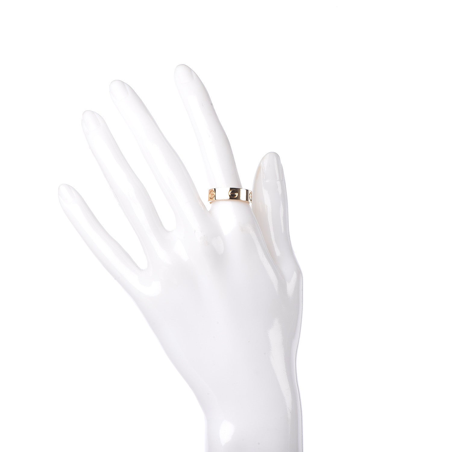 Cartier 18K Yellow Gold 5.5mm LOVE Ring 56 7.5 2 of 6