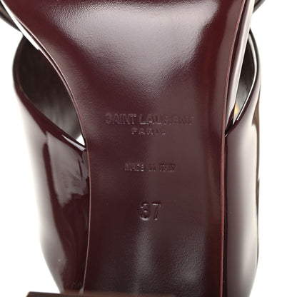 Saint Laurent Patent LouLou Mules 37 Barolo 7 of 8