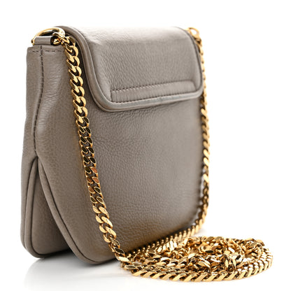 Gucci Pebbled Calfskin Small 1973 Chain Shoulder Bag Porcelain Rose 3 of 11