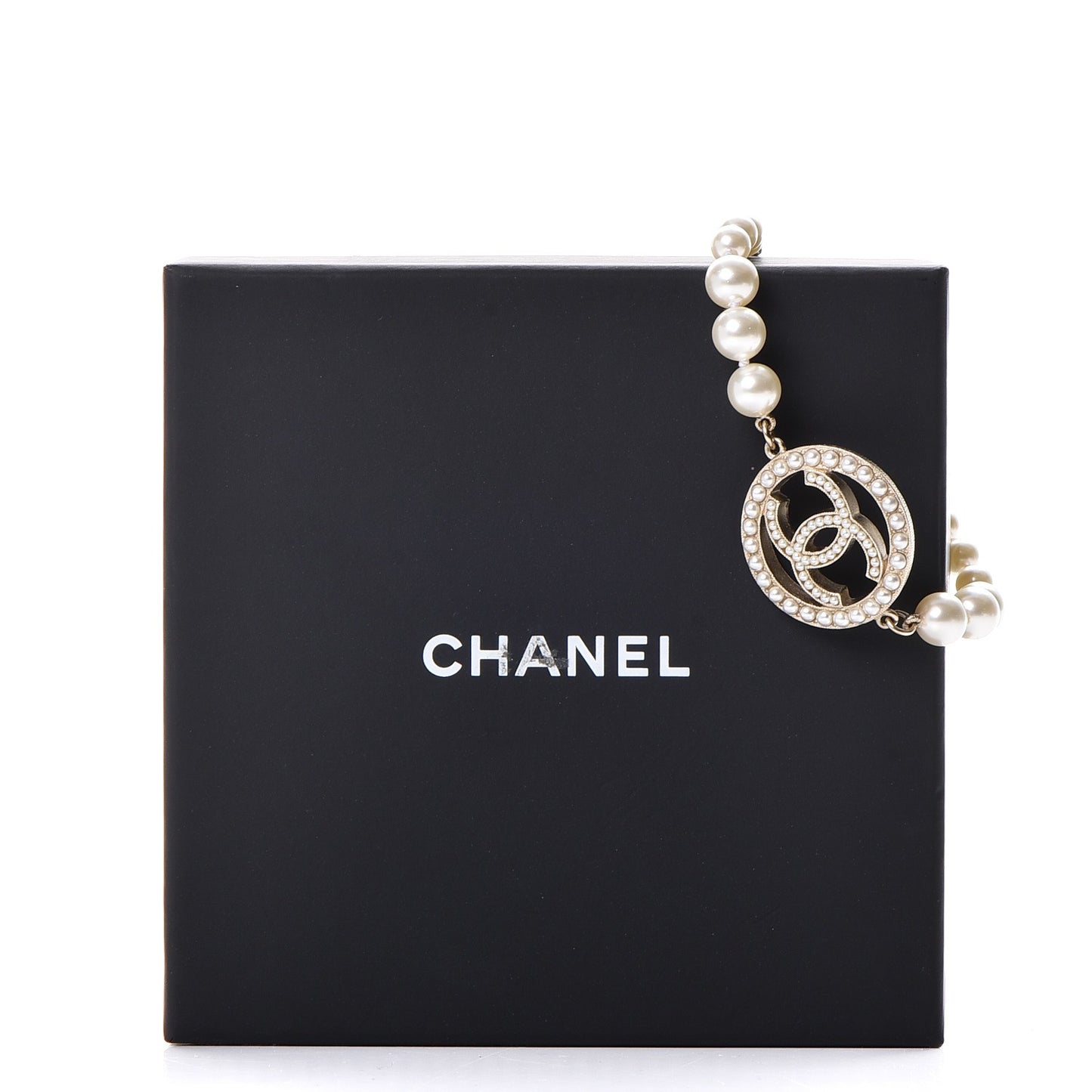 Pearl CC Bracelet Gold