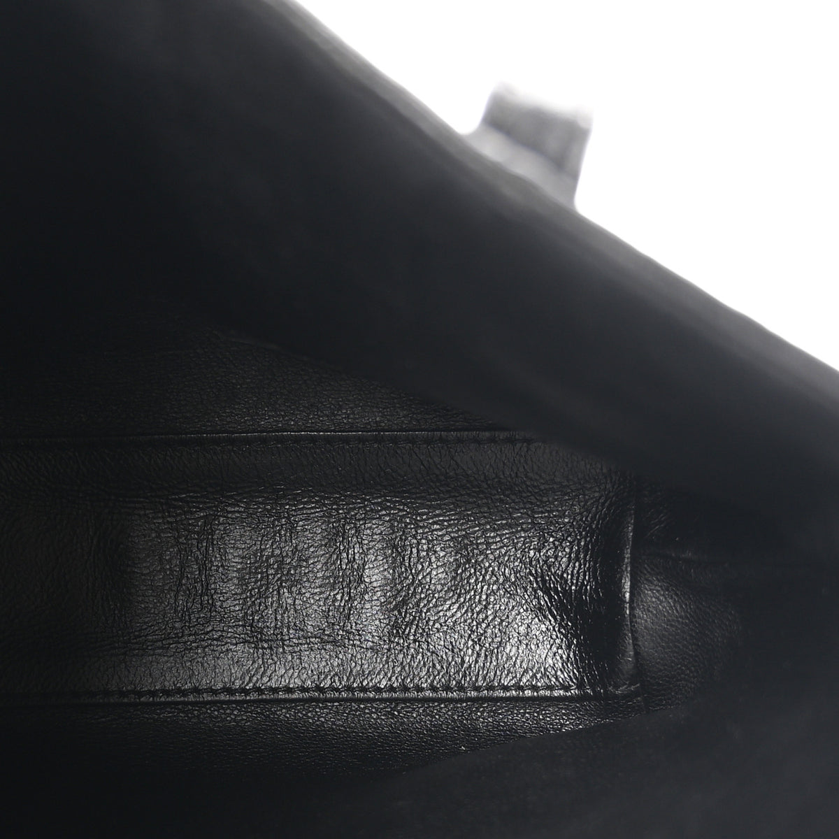 Calfskin Crocodile Embossed Paris Mini Toy Shopper Tote Black